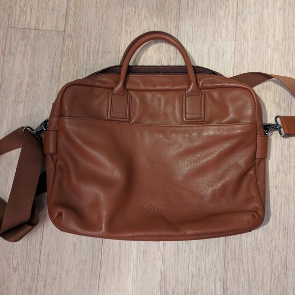 Skagen Men's Leather Document Bag - Picture 1 of 8